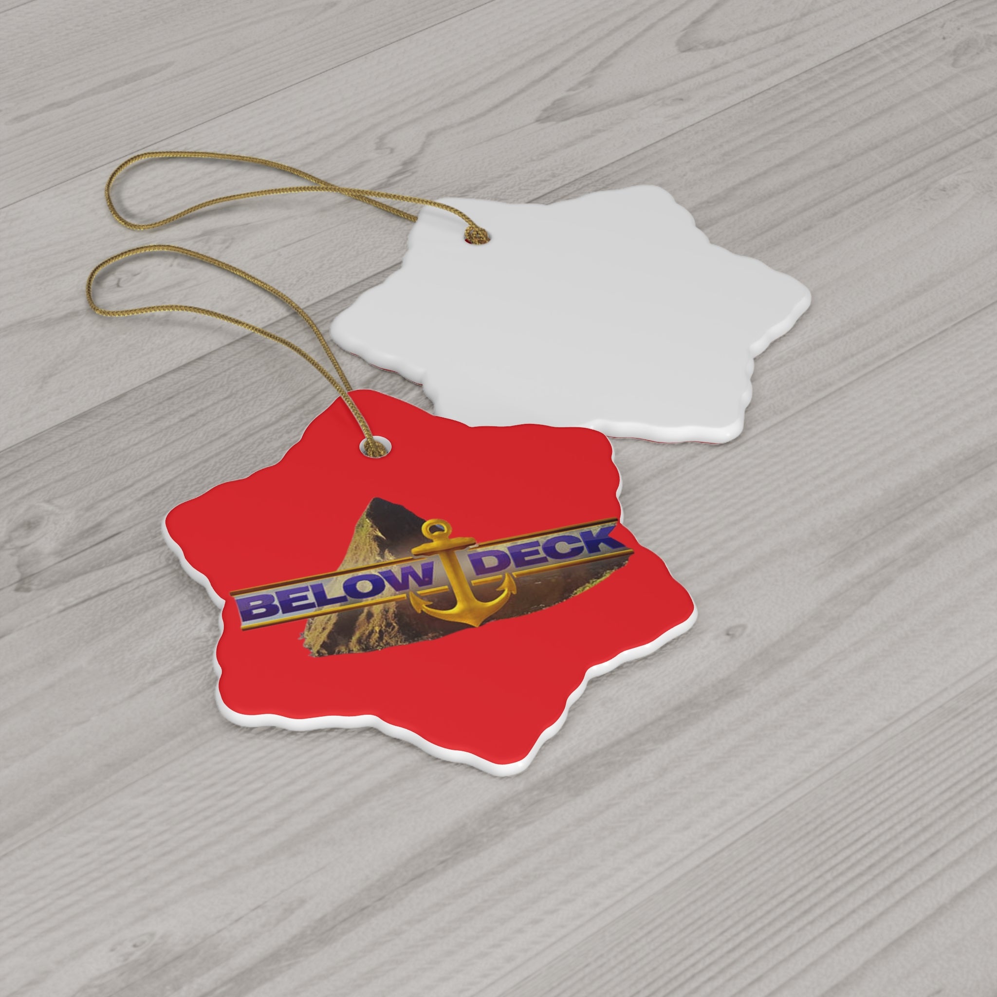 Below Deck- Ceramic Ornament, 4 Shapes - Creations by Chris and Carlos